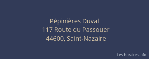 Pépinières Duval