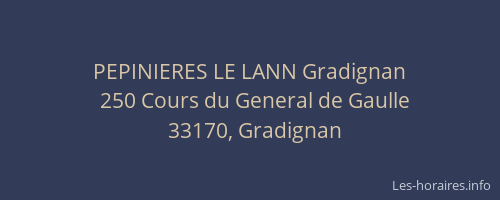 PEPINIERES LE LANN Gradignan