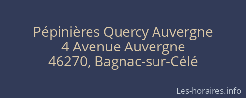 Pépinières Quercy Auvergne