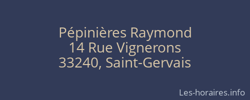 Pépinières Raymond