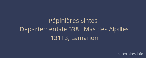 Pépinières Sintes