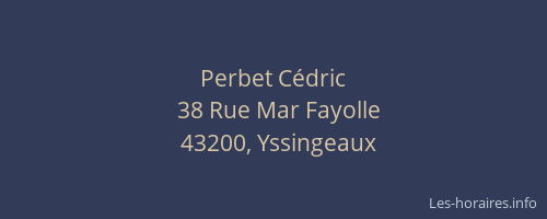 Perbet Cédric