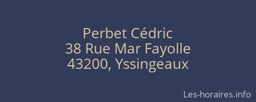 Perbet Cédric