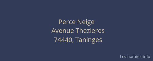 Perce Neige