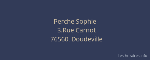 Perche Sophie