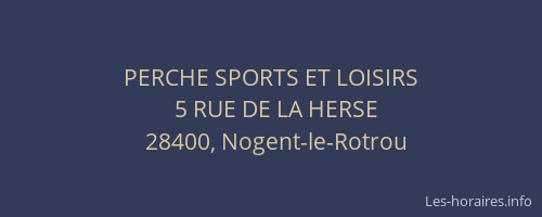 PERCHE SPORTS ET LOISIRS