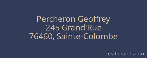 Percheron Geoffrey