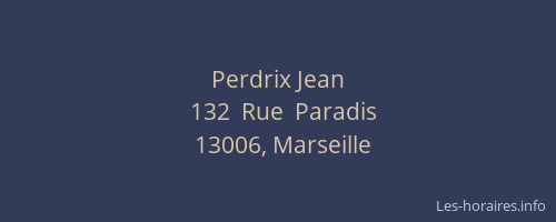 Perdrix Jean