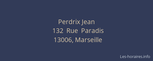 Perdrix Jean