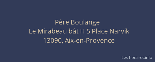Père Boulange