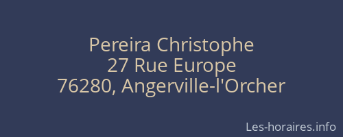 Pereira Christophe