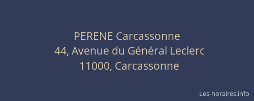 PERENE Carcassonne