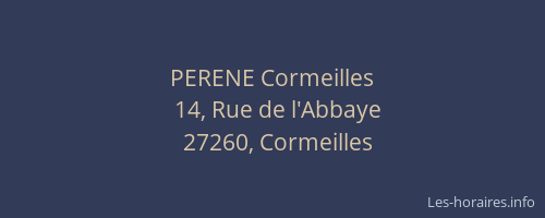 PERENE Cormeilles