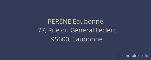 PERENE Eaubonne