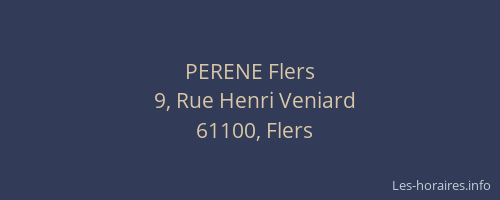 PERENE Flers