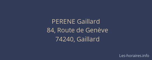 PERENE Gaillard