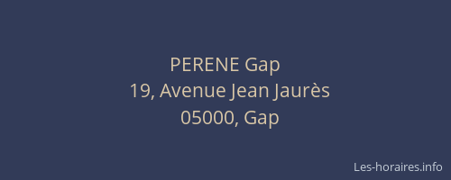 PERENE Gap
