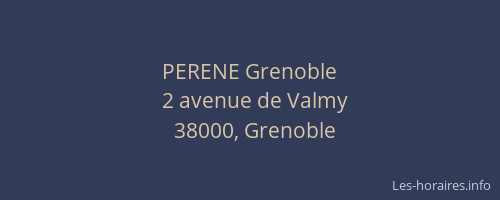 PERENE Grenoble