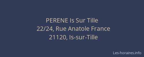 PERENE Is Sur Tille