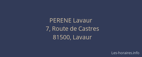 PERENE Lavaur