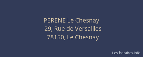 PERENE Le Chesnay