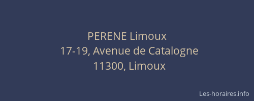 PERENE Limoux