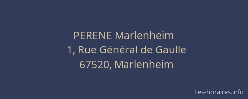 PERENE Marlenheim