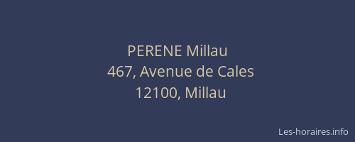 PERENE Millau