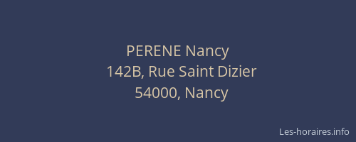 PERENE Nancy