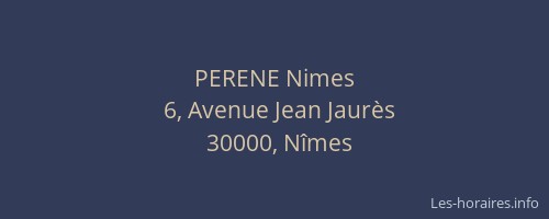 PERENE Nimes