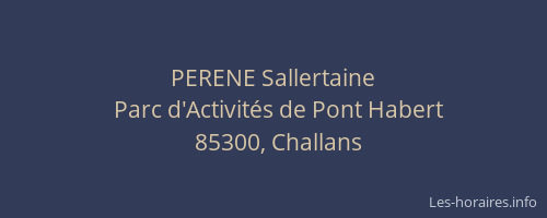 PERENE Sallertaine