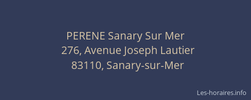 PERENE Sanary Sur Mer