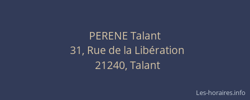 PERENE Talant