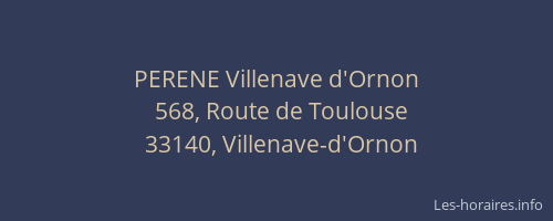 PERENE Villenave d'Ornon