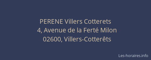 PERENE Villers Cotterets