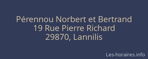 Pérennou Norbert et Bertrand
