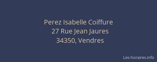 Perez Isabelle Coiffure