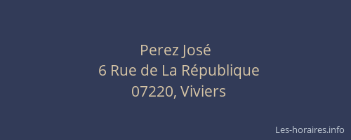 Perez José