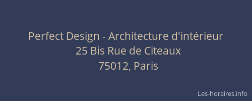 Perfect Design - Architecture d'intérieur