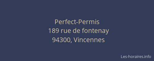 Perfect-Permis