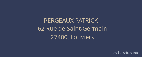 PERGEAUX PATRICK