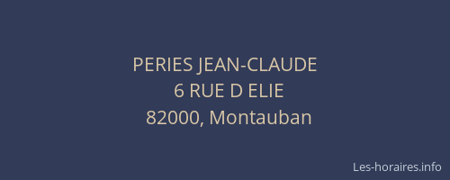 PERIES JEAN-CLAUDE