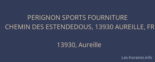 PERIGNON SPORTS FOURNITURE