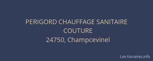 PERIGORD CHAUFFAGE SANITAIRE