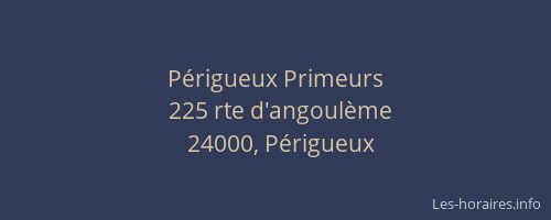 Périgueux Primeurs