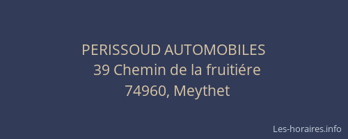 PERISSOUD AUTOMOBILES