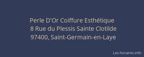 Perle D'Or Coiffure Esth&eacute;tique