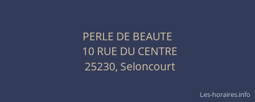 PERLE DE BEAUTE