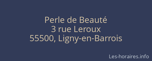 Perle de Beauté