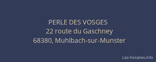 PERLE DES VOSGES